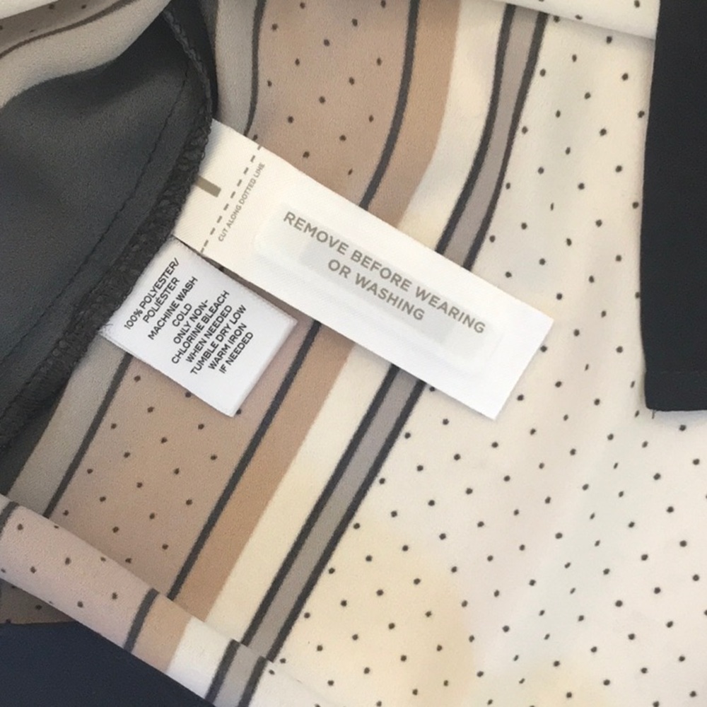ANN TAYLOR LOFT SIZE XXSP SCARF PRINT TOP - Picture 5 of 6